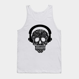 'Dead Skull Headphone' Cool Music Day of the Dead Gift Tank Top